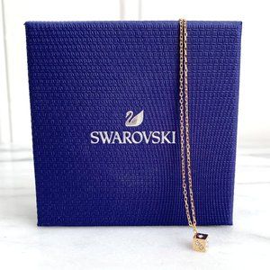 Swarovski Crystal Pendant Gold Dice